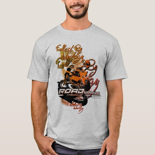 Straßenkrieger, angeregt durch Ideologie, Motorrad T-Shirt (Vorderseite)