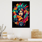 Straßenkunst Poster (Küche)