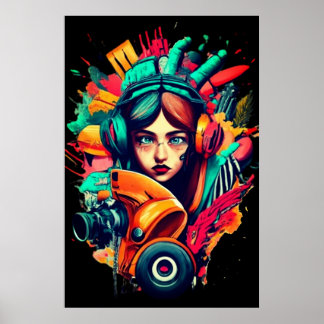 Straßenkunst Poster