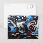 Straßenkunst Postkarte (Vorne/Hinten)
