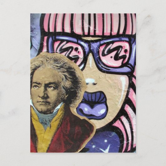 Straßenkunst Postkarte (Vorderseite)