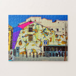 Straßenkunst von Madrid. Puzzle
