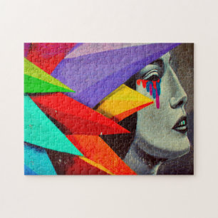 Straßenkunst von Madrid. Puzzle