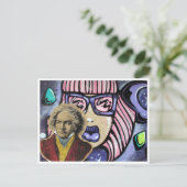Straßenkunstkomponist Postkarte (Stehend Vorderseite)