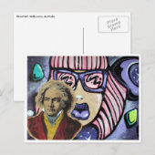 Straßenkunstkomponist Postkarte (Vorne/Hinten)