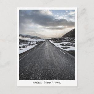 Straßenlandschaftsfoto Norwegen Postkarte