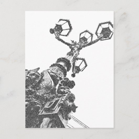 Straßenlaterne postkarte (Vorderseite)