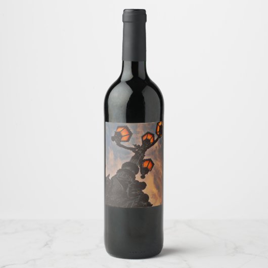 Straßenlaterne  weinetikett (Vorderseite)