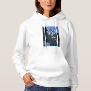 Straßenlaternen bei Nacht, Deutschland Hoodie