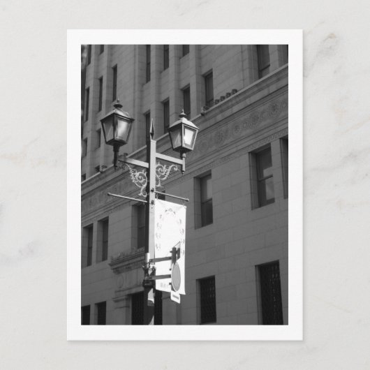 Straßenlaternen in Tokio: Ginza Postkarte (Vorderseite)
