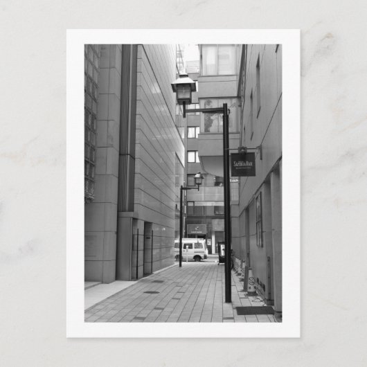 Straßenlaternen in Tokio: Ginza Postkarte (Vorderseite)
