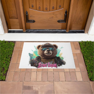 Straßenlegende Bär - Cooles Grafikdesign Fußmatte
