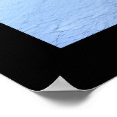 Straßenleuchten leuchten im Winter Wonderland Poster (Ecke)