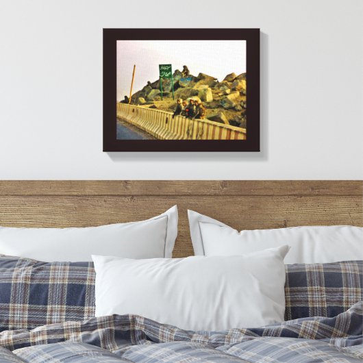 Straßenmitte Leinwanddruck (Insitu (Schlafzimmer))