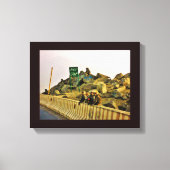 Straßenmitte Leinwanddruck (Vorderseite)