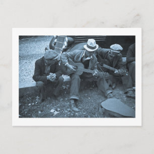 Straßenmusikanten, Maynardville, Tennessee, 1935 Postkarte