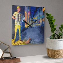 Straßenmusiker-Doggie-Uhr