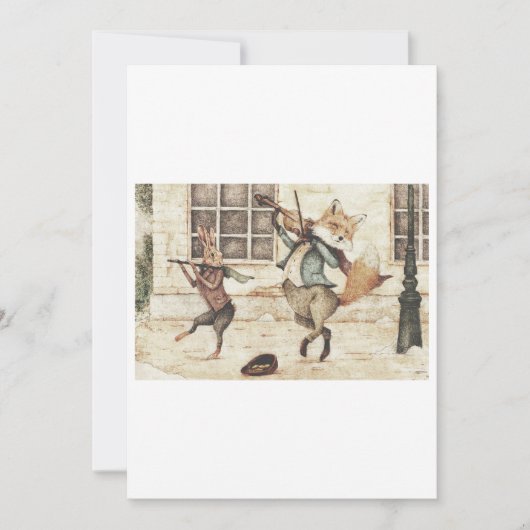 Straßenmusiker Einladung (Vorderseite)