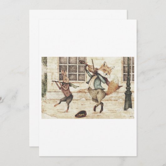 Straßenmusiker Einladung (Vorne/Hinten)