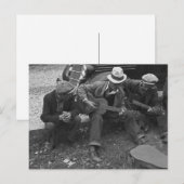 Straßenmusiker, Maynardville, Tennessee, 1935 Postkarte (Vorne/Hinten)