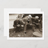 Straßenmusiker, Maynardville, Tennessee, 1935 Postkarte (Vorne/Hinten)