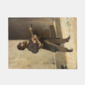 Straßenmusiker mit Gitarre (von Gerolamo Induno) Fußmatte (Vorderseite)