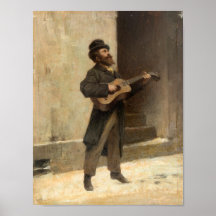 Straßenmusiker mit Gitarre (von Gerolamo Induno)