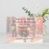 Straßenmusiker zum Geburtstag einladen Einladung (Stehend Vorderseite)