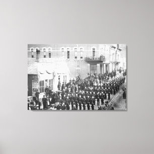 Straßenparade in Deadwood, SD Fotografie Leinwanddruck