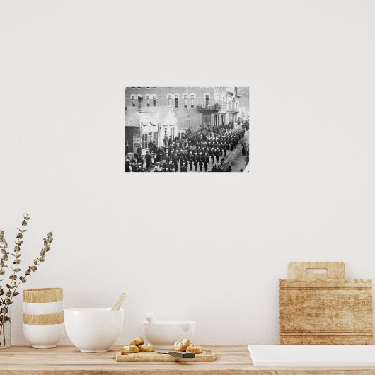 Straßenparade in Deadwood, SD Fotografie Poster (Küche)