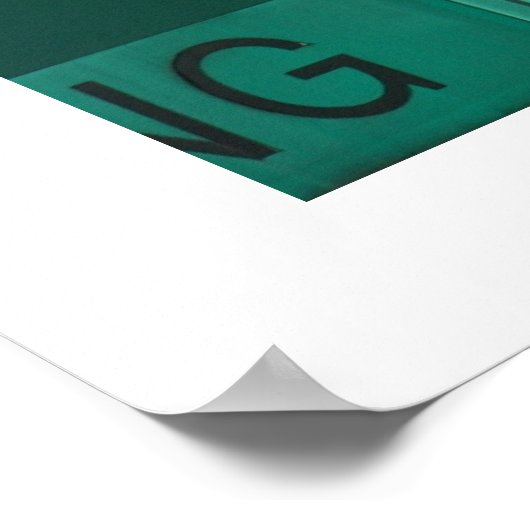 Straßenplatz Poster (Ecke)