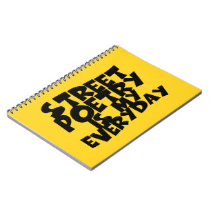 Straßenpoesie ist mein Alltag Notizblock