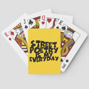 Straßenpoesie ist mein Alltag Spielkarten