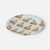 Straßenprofil Pappteller (Schrägansicht)