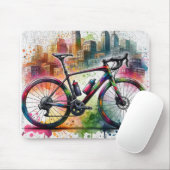 Straßenrad-Mauspad Mousepad (Mit Mouse)
