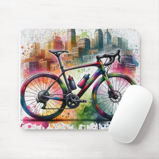 Straßenrad-Mauspad Mousepad (Mit Mouse)