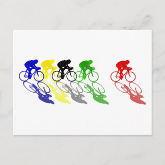 Straßenrad-Racing-Rad Postkarte