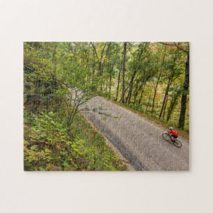 Straßenradfahren auf ländlicher Landstraße Puzzle