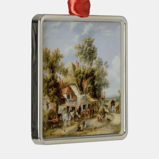 Straßenrand-Gasthaus Silbernes Ornament (Rechts)