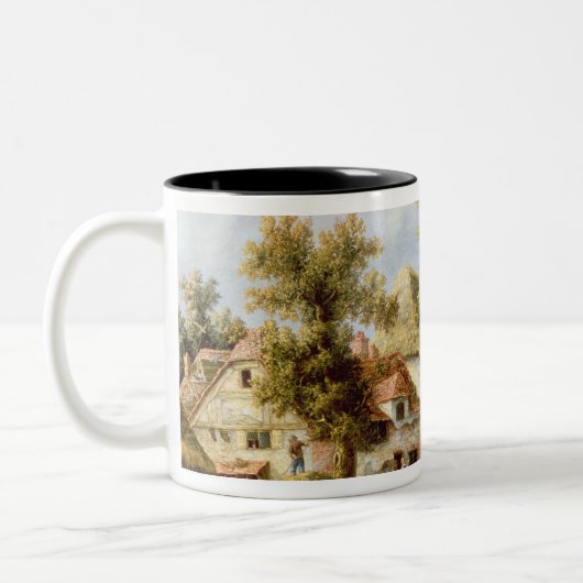 Straßenrand-Gasthaus Zweifarbige Tasse (Links)