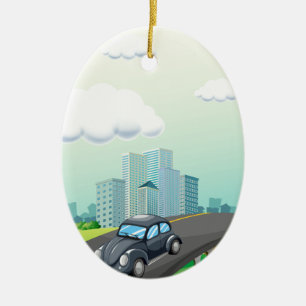 Straßenreise Keramik Ornament