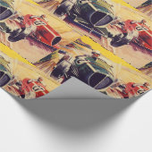 Straßenrennen-Packpapier Geschenkpapier (Ecke)