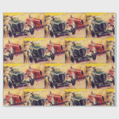 Straßenrennen-Packpapier Geschenkpapier (Flach)