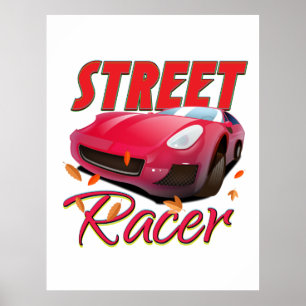 Straßenrennfahrer Poster