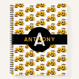 Straßenrollenkids-Baukastenwagen Monogramm Notizblock