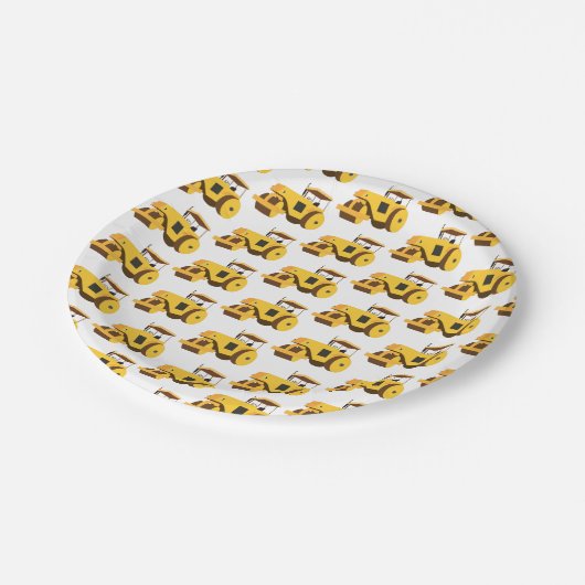 Straßenrollenkompaktor Pappteller (Schrägansicht)