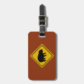 Straßenschild Aussie - wombat - Elektronik Gepäckanhänger (Vorderseite vertikal)
