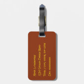 Straßenschild Aussie - wombat - Elektronik Gepäckanhänger (Rückseite vertikal)