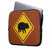 Straßenschild Aussie - wombat - Elektronik Laptopschutzhülle (Vorderseite Links)