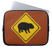 Straßenschild Aussie - wombat - Elektronik Laptopschutzhülle (Vorderseite)
